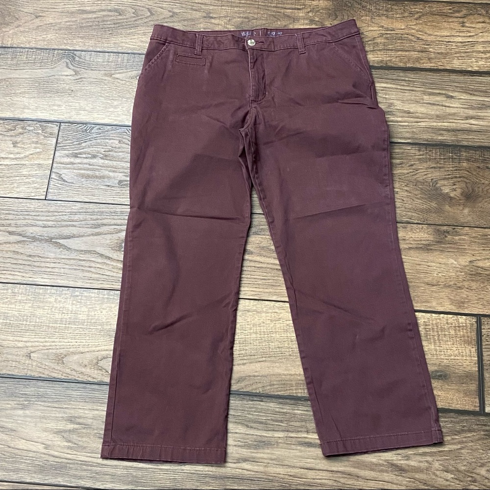 Riders by Lee Everyday Chino plum colored pants
